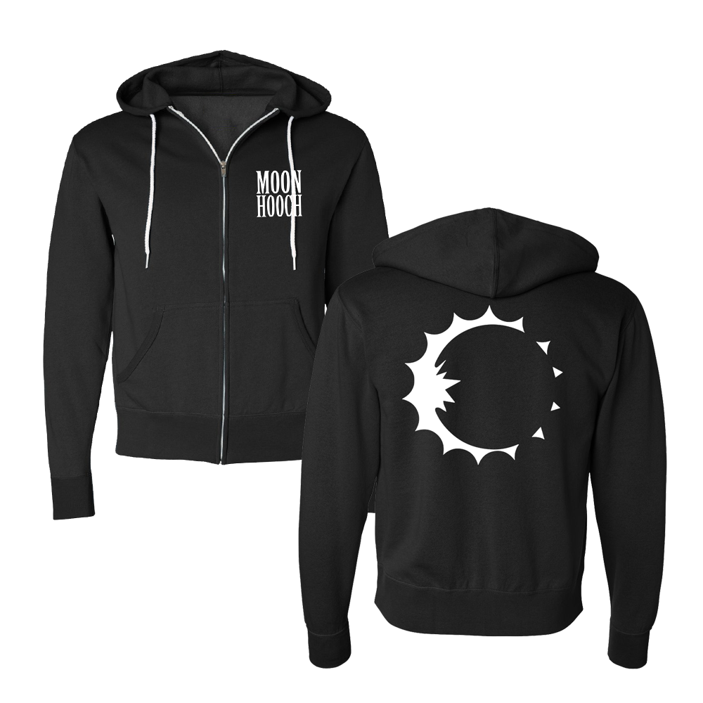 Eclipse Zip Hoodie (Black) – Moon Hooch